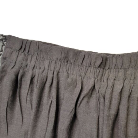 Grey Pants Elastic Waist Sheer Light Wide Leg Sequins - NEW! - Picture 5 of 13